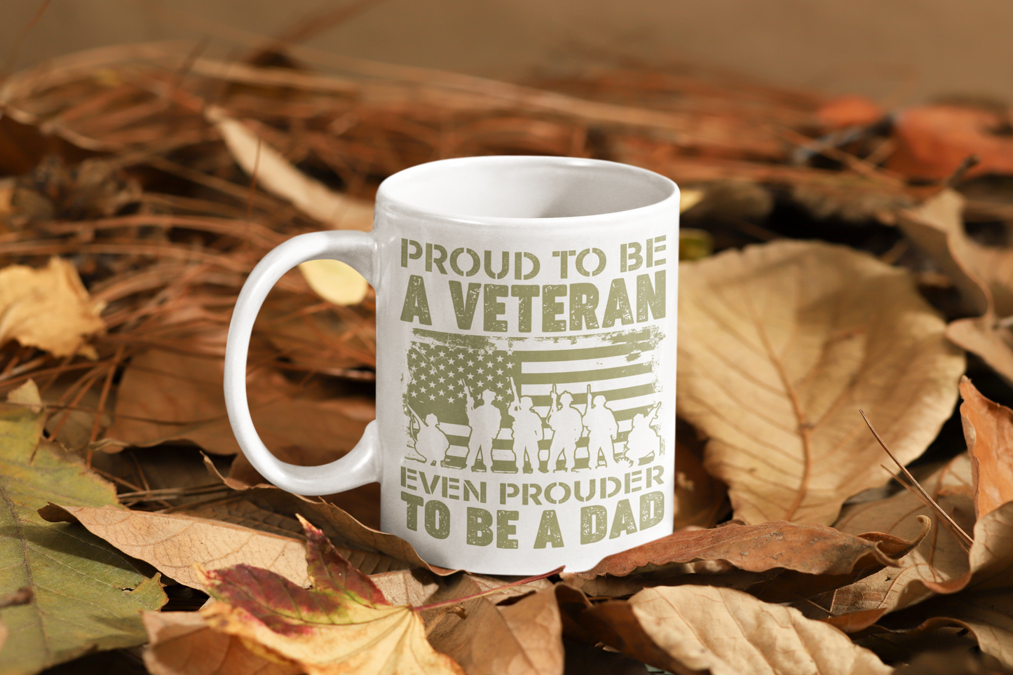 Proud to be a Veteran even prouder to be a Dad Mug