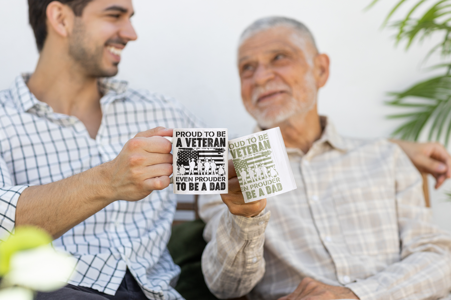 Proud to be a Veteran even prouder to be a Dad Mug