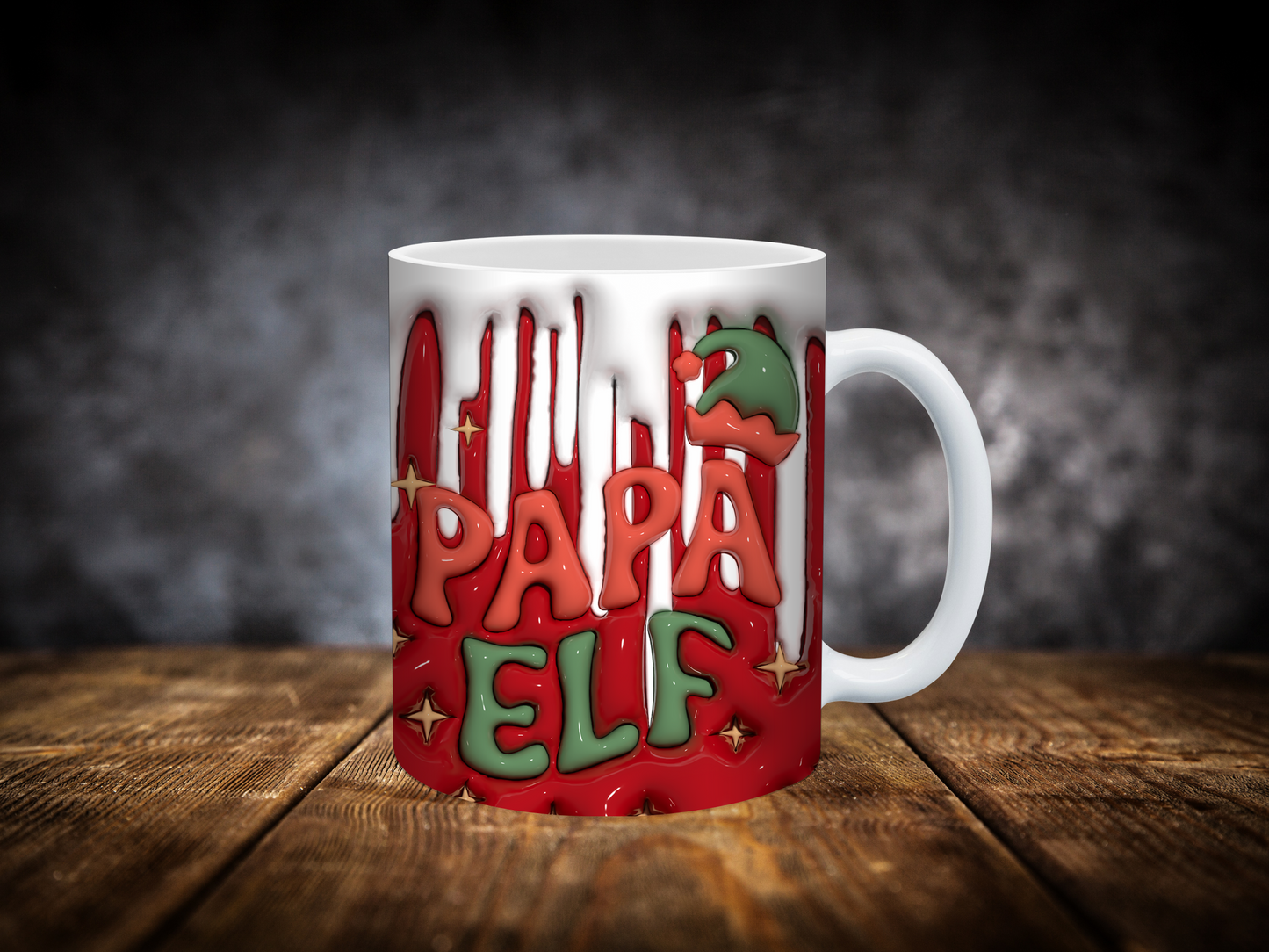 Papa Elf 3D mug