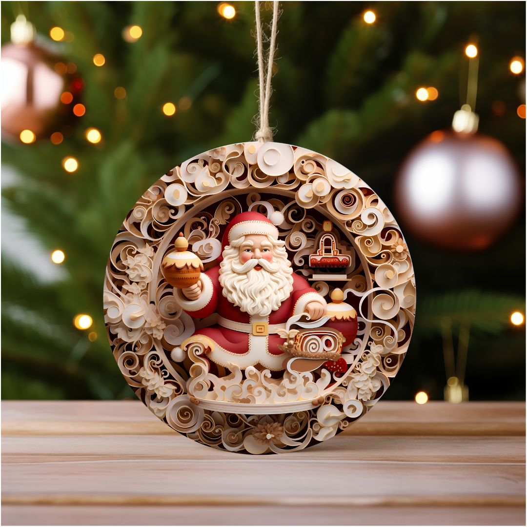 Sublimated Ceramic Ornament Single-Sided